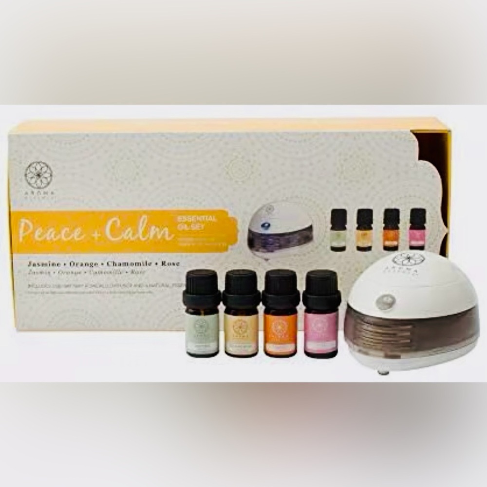 🚛 Peace + Calm Essential Oil Set with Diffuser